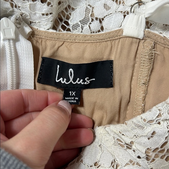 Lulus One Wish White Lace Midi Dress White Size 1X - Picture 4 of 4